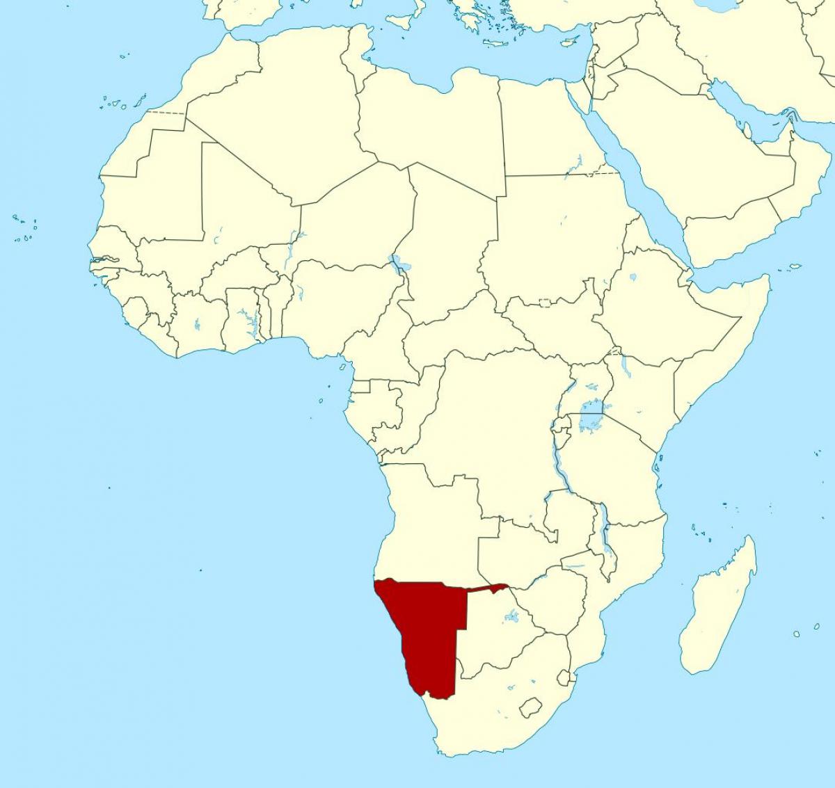 Mapa afrika, Namíbia